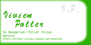 vivien poller business card